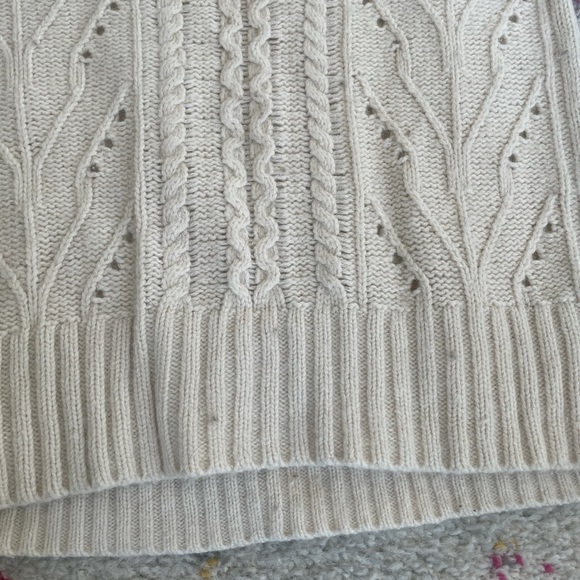 J Crew Cable Knit Crewneck Wool Sweater - Picture 4 of 8